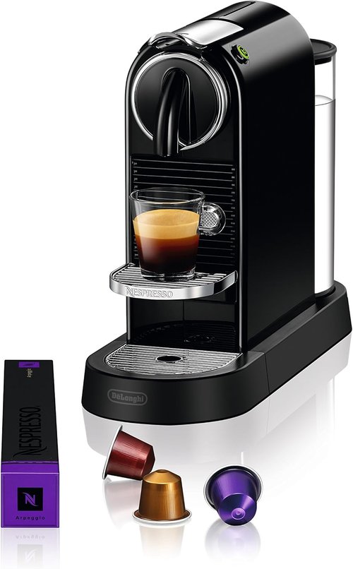 De'Longhi Nespresso CitiZ Espresso Machine - Sleek Black Design for Perfect Coffee Every Time