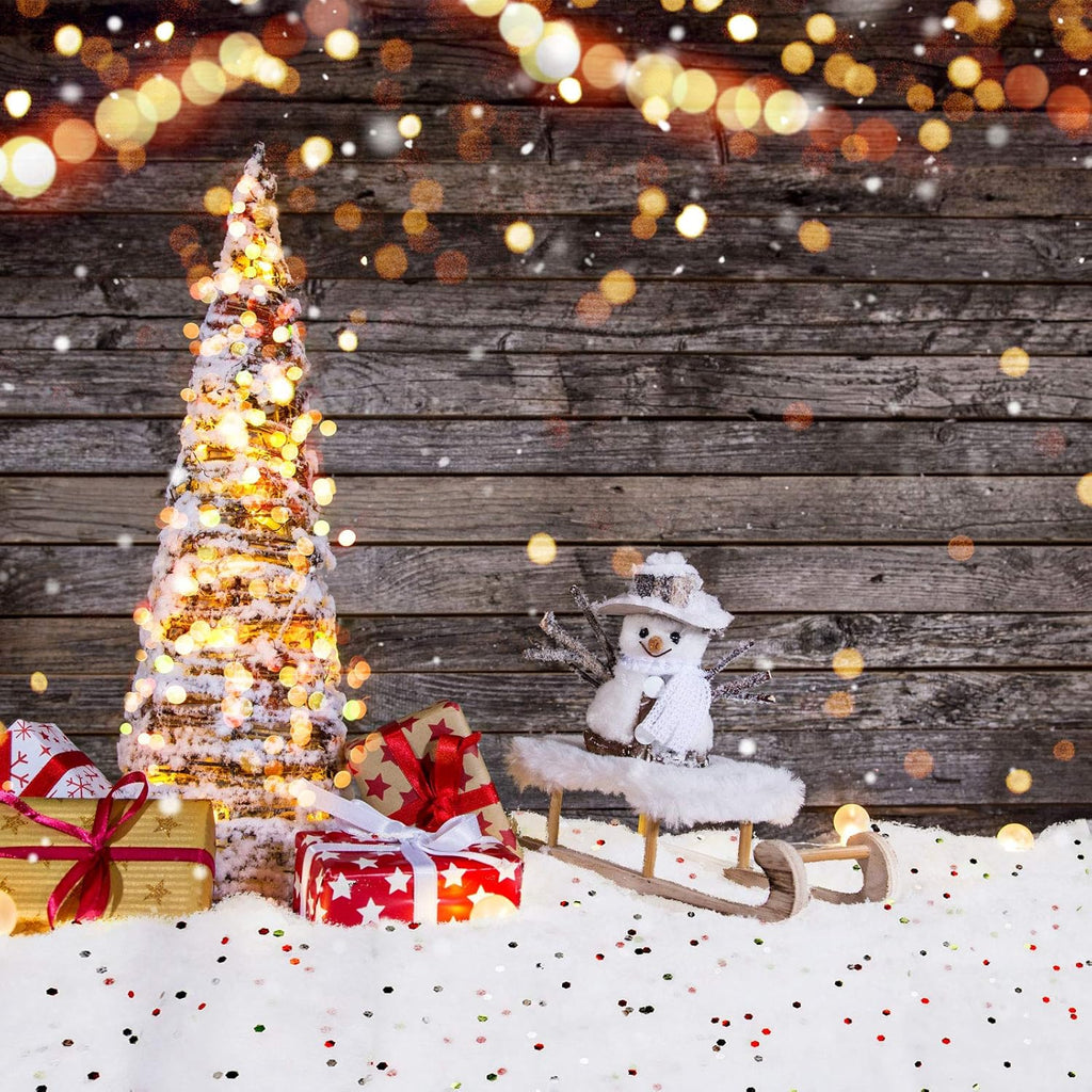 Tatuo Christmas Glittered Snow Blanket - 39.37 x 19.68 Inches | Winter Decor for Tree Base & Village Display