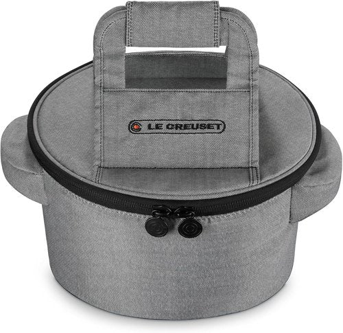 Le Creuset Round Dutch Oven Tote Bag - 15-Inch, Stylish Noir Design for Easy Transport