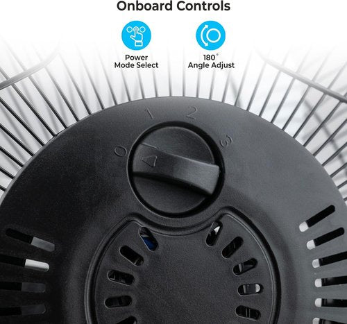 Comfort Zone High-Velocity Desk Fan - 9-Inch All-Metal Turbo Air Circulator | Quiet 3-Speed with 180° Tilt