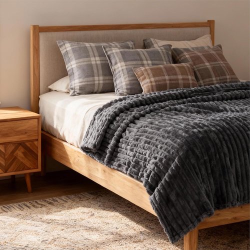 Bedsure GentleSoft California King Blanket - Cozy Grey Throw for Bed, 102x96 Inches