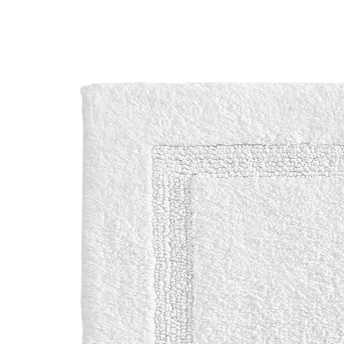 Nautica - Runner Rug, Soft & Absorbent Tufted Cotton Bath Rug with Skid-Resistant Backing, Oeko-Tex Certified (Peniston White, 60" x 22")