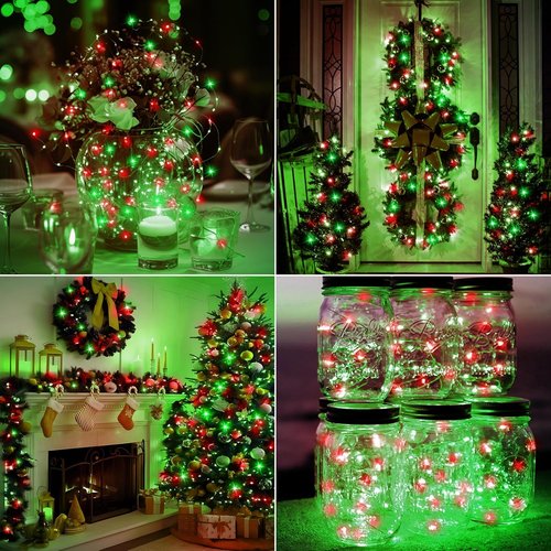 Btfarm 30 Pack Fairy Lights - Battery Operated 7ft 20 LED Twinkle Lights | Waterproof Mini Silver Wire for Christmas & Weddings