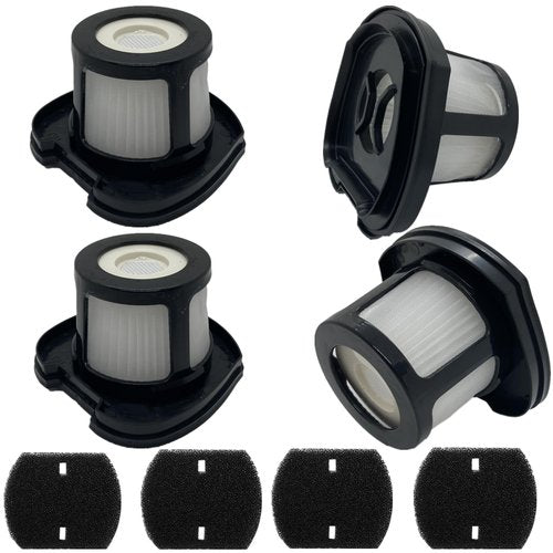 ZXBTidyh 4 Pack 2284W 2390A Vacuum Replacement For Bissell Pet Hair Eraser Lithium Ion Hand Vacuum 2284W 2390 2389 2390A. Compare to Parts # 1614212 1614203 1614204(4 Mesh Filters + 4 Foam Filters)