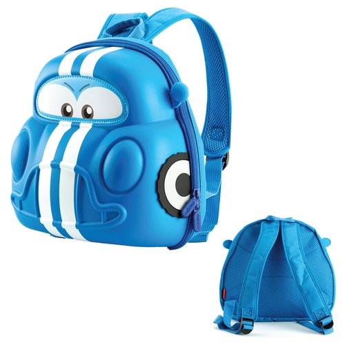 KIDDIETOTES Car Backpack for Boys and Children – Three Color Options of Cars Backpack for Toddlers – Perfect for Daycare, Preschool, Kindergarten, and Elementary School
