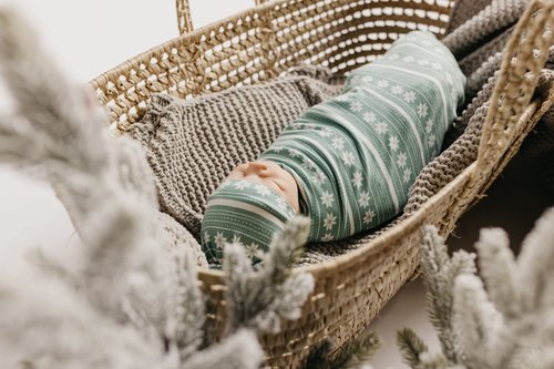 Copper Pearl Large Premium Knit Baby Swaddle Receiving Blanket Knit