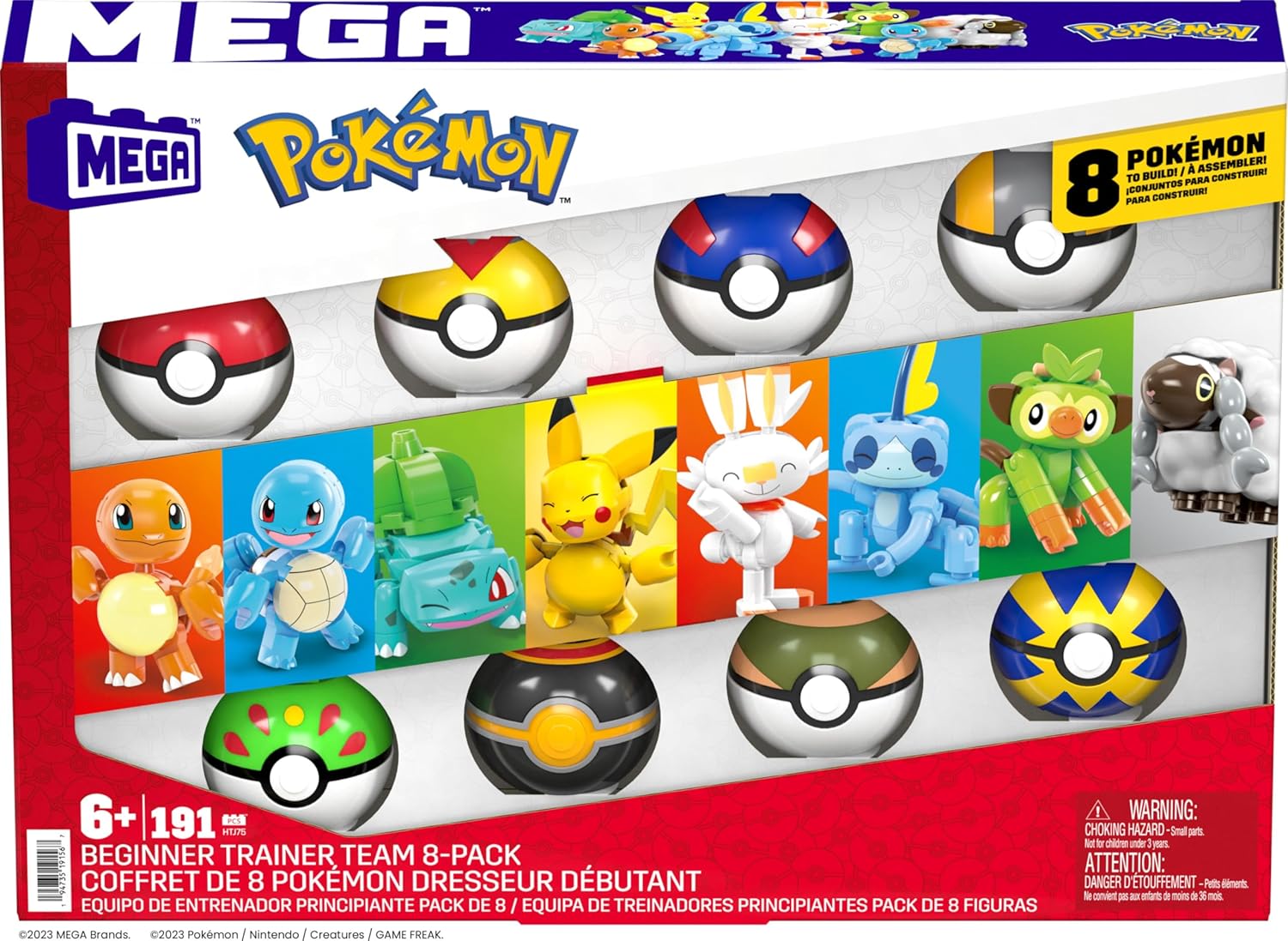 MEGA Pokémon Action Figure Building Set - 191 Pieces for Beginner Trainers | Creative Play