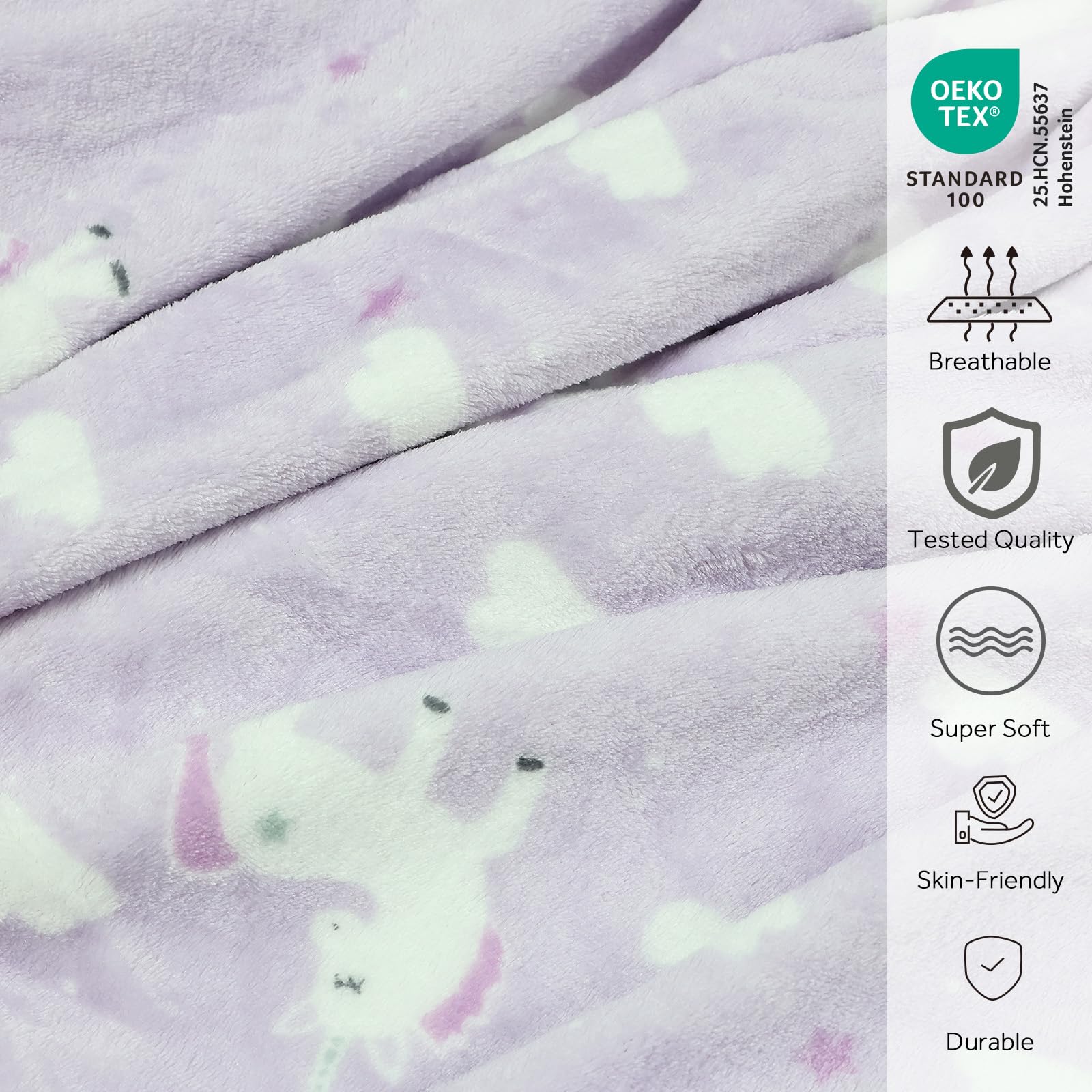 VigorSpring 3-in-1 Kids Travel Pillow and Blanket Set, Snuggle Pillow with Hand Warmer, 40x60 inches Unicorn Blanket for Girls Compact, Perfect for Travel, Camping, Home and Office