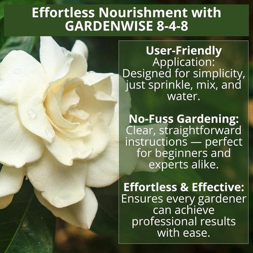 GardenWise 8-4-8 Acidic Fertilizer - Iron-Rich Plant Food for Azaleas, Hydrangeas & More | 12 OZ