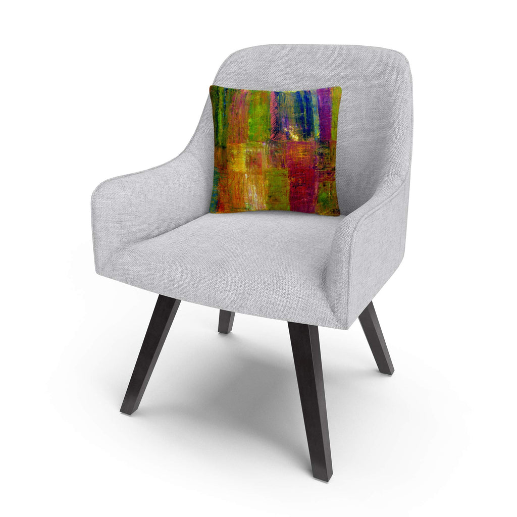 Trademark Fine Art Color Abstract by Michelle Calkins, 16x16 Decorative Throw Pillow