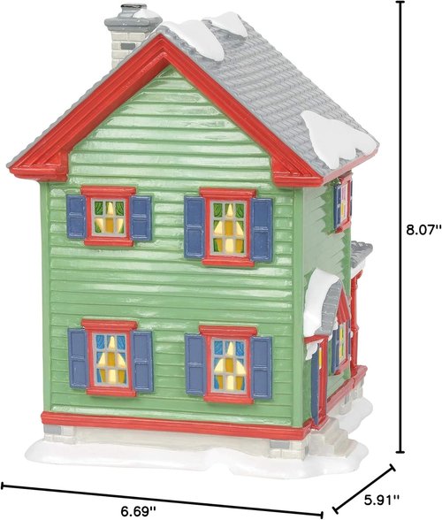 Department 56 | Aunt Bethany's House Lit Building - National Lampoon's Christmas Vacation - 8.07 Inch, Multicolor
