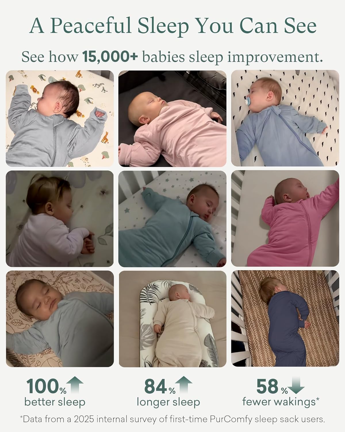 PurComfy Baby Bamboo Viscose Wearable Sleeping Bag - Supersoft 1.0 TOG Long Sleeve Blanket