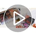 JessLab 7-Section Acrylic Eyeshadow Palette Organizer - Small Transparent
