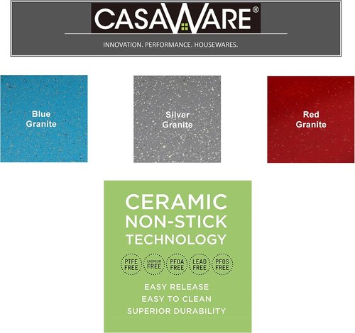 CasaWare Toaster Oven Baking Sheet - 10-Inch Interior Size with 1.5-Inch Handle | Silver Granite Finish