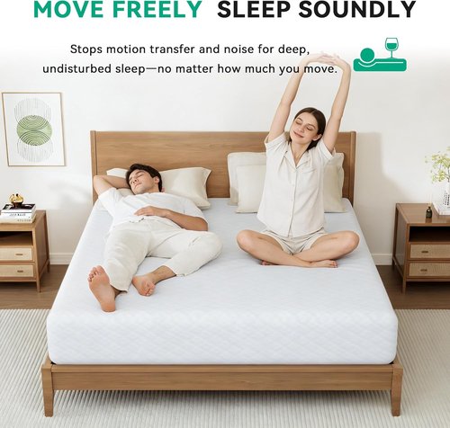 CloudDrift Full Size Mattress - 6 Inch Memory Foam | Pressure Relief & Medium Firm Support, CertiPUR-US Certified