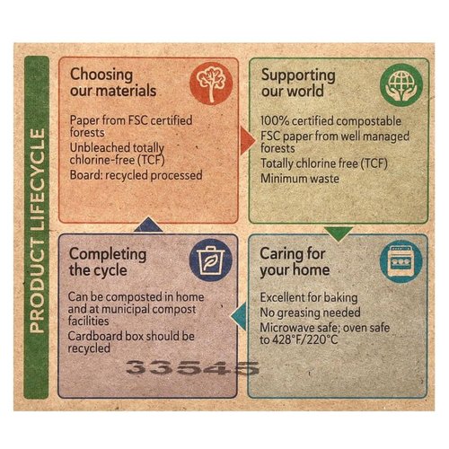 If You Care Baking Cups - Large Size, 60 Count | Eco-Friendly & Compostable Design