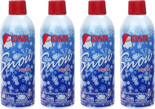 Iconikal Aerosol Snow Spray - Textured Finish, 13-Ounce Bottles | Bulk 4-Pack for Holiday Decor