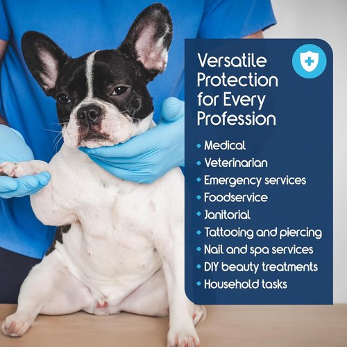 Inspire Nitrile-Vinyl Blend Exam Gloves - Disposable, Latex-Free, Versatile for Medical & Cooking Use
