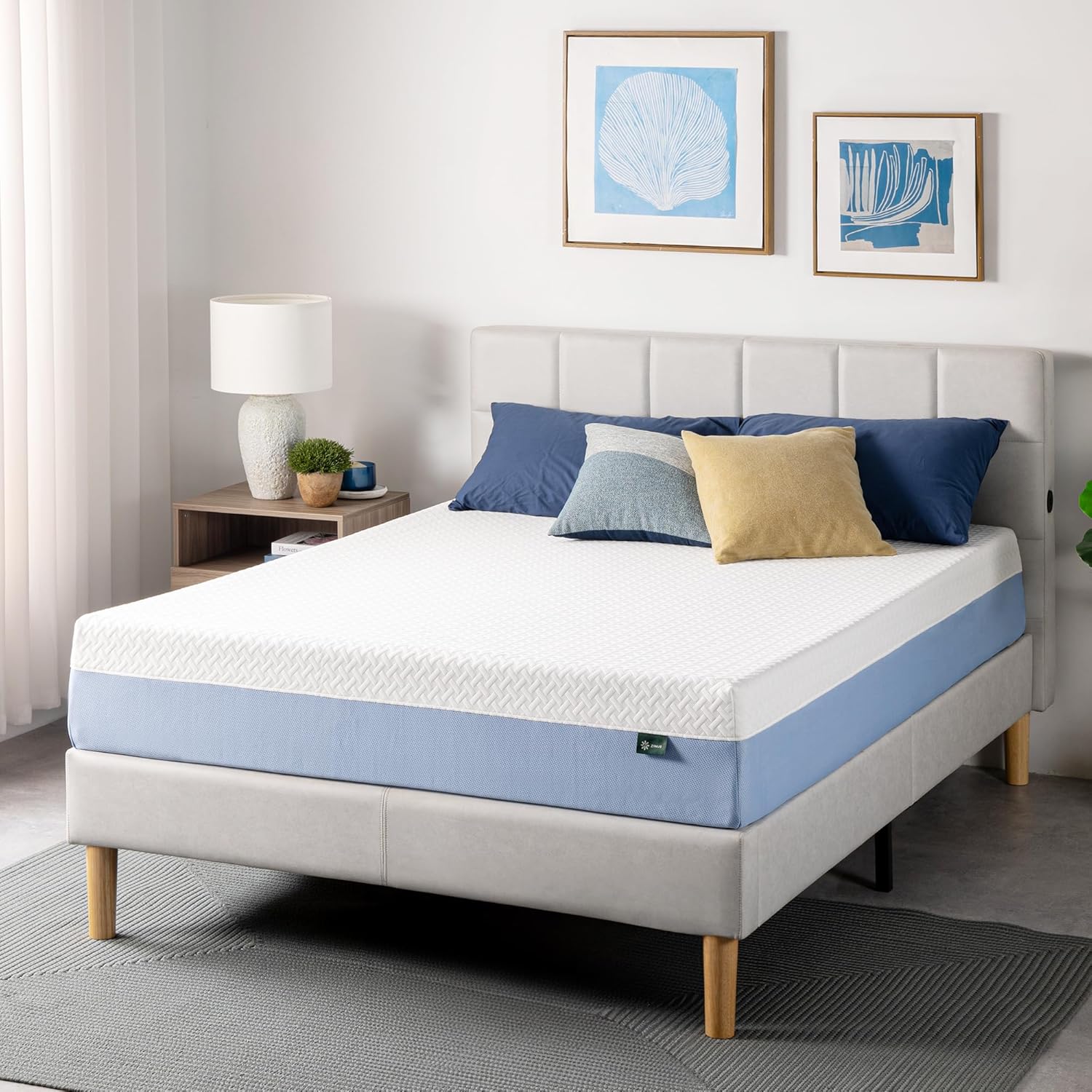 Zinus 10 Inch Full Memory Foam Mattress - Cooling Comfort, Fiberglass Free, Medium Feel, Safe Materials