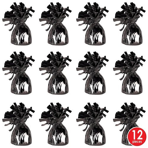 Beistle 50804-BK Metallic Wrapped Balloon Weights. Contains 1 Metallic Balloon Weights.