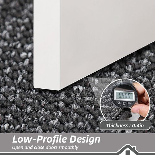 BEQHAUSE Dirt Trapper Door Mat - Non-Slip, Washable, Absorbent 32" x 48" Charcoal Entrance Mat