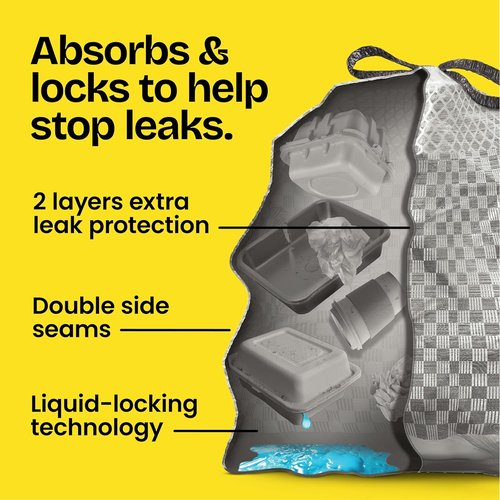Glad ForceFlex MaxStrength Trash Bags - 13 Gallon, LeakGuard, Sunshine Lemon Scent, 90 Count