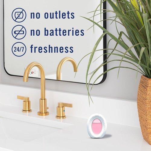 Febreze Bathroom Air Freshener - Odor-Fighting Plug-In Alternative | Lilac & Watermelon Scents, 4ct
