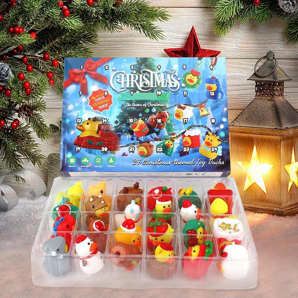Skiennix Advent Calendar Rubber Ducks - 24 Days of Surprises for Kids | Perfect Christmas Gift