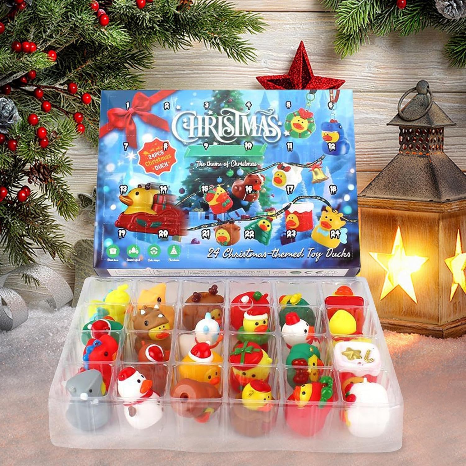 Skiennix Advent Calendar Rubber Ducks - 24 Days of Surprises for Kids | Perfect Christmas Gift