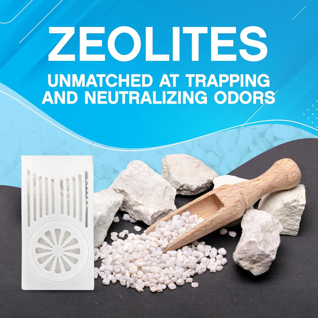 NonScents Refrigerator Deodorizer - Long-Lasting Odor Eliminator with Activated Charcoal | Unscented Freshness