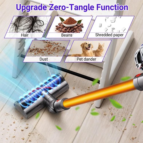 RONGJU Upgrade V11 V8 Head Replacement for Dyson V11 V8 V7 V10 V15 Cordless Vacuum Cleaner, Part No. 968266-02, 968266-04, 967483-01, 967483-03, 967483-04 for Dyson Head Replacement