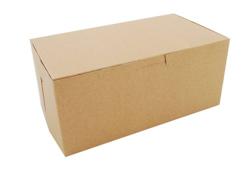 Southern Champion Tray 0949K Kraft Paperboard Non Window Lock Corner Bakery Box, 9" Length x 5" Width x 4" Height (Case of 250)