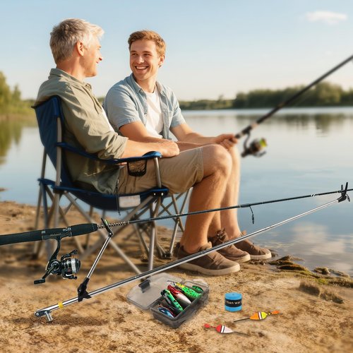 Einailvk Fishing Advent Calendar 2025 for Adult Men Teen Boys, 24 Days Fishing Tackle Accessories Kit Christmas Countdown Fishing Gifts with Fishing Lures for Dad Husband Boyfriend Fish Lovers