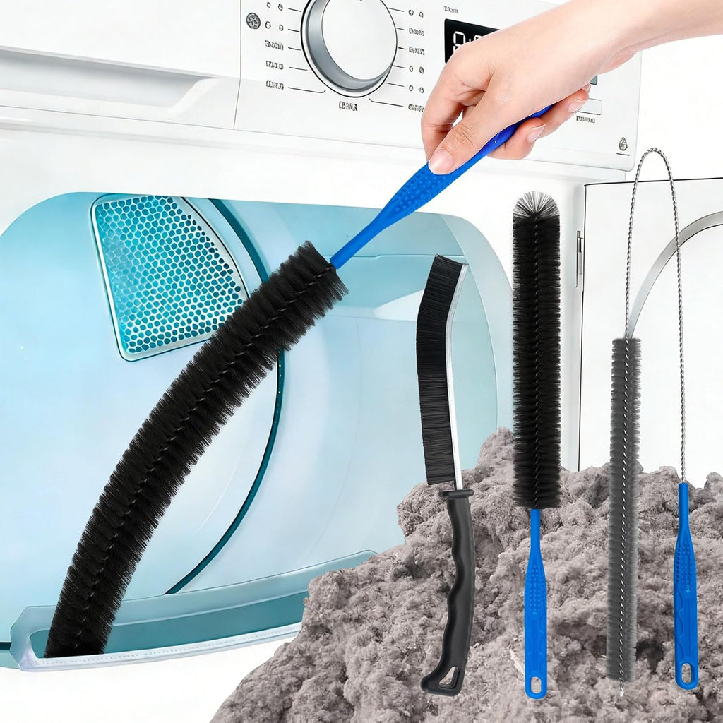 Skiennix Dryer Vent Cleaning Brush - Efficient Duct & Coil Cleaner Tool Set for Home Use