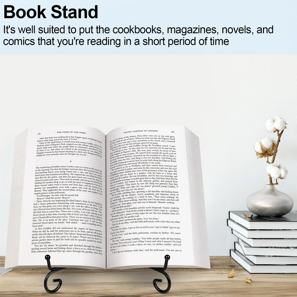 vivinin 6 Pack Plate Stands For Display (4 Inch, 6 Inch, 8 Inch), Plate Holder 3 Size Picture Frame Stand of Metal, Frame Holder Stand and Artworks for Book, Tabletop Art, Picture, Photo and Platter