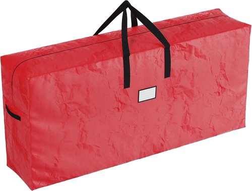 Elf Stor Christmas Tree Storage Bag - Waterproof Protection for 9-Foot Trees & Holiday Decor | Red