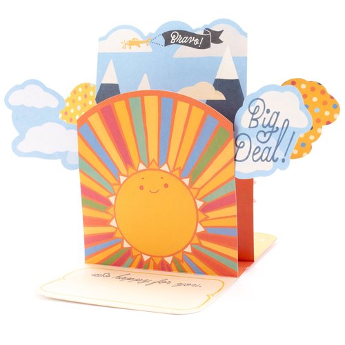 Hallmark Pop Up Graduation Card with Song (Smiling Sun, Plays Happy by Pharrell Williams )