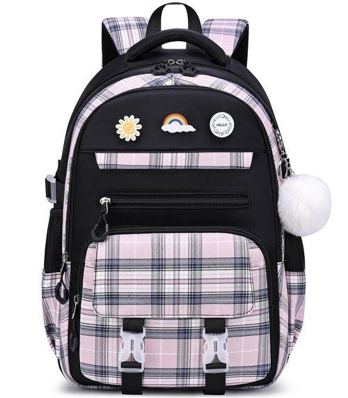 MOMUVO Backpack for Girls with Lunchbox, Kids Backpack with Lunch Box, Bookbag for Girls Kindergarten Elementary Preschool Middle School