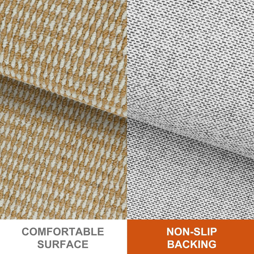 Regine Switzerland Dirt Trapper Door Mat - Non-Slip, Absorbent, Washable | 20" x 32", Beige White