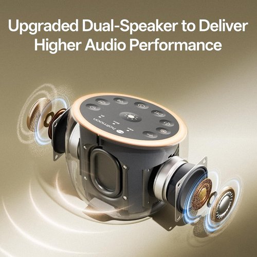 Hotmoon Sound Machine - Dual-Speaker White Noise Device with 40 Relaxing Sounds & Timer | Pink, Brown, Green Noise for Sleep and Office Privacy