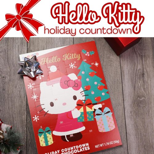 Hello Kitty | 2023 Christmas Countdown Calendar - 24 Milk Chocolate Treats for Kids, 1.76 Ounces