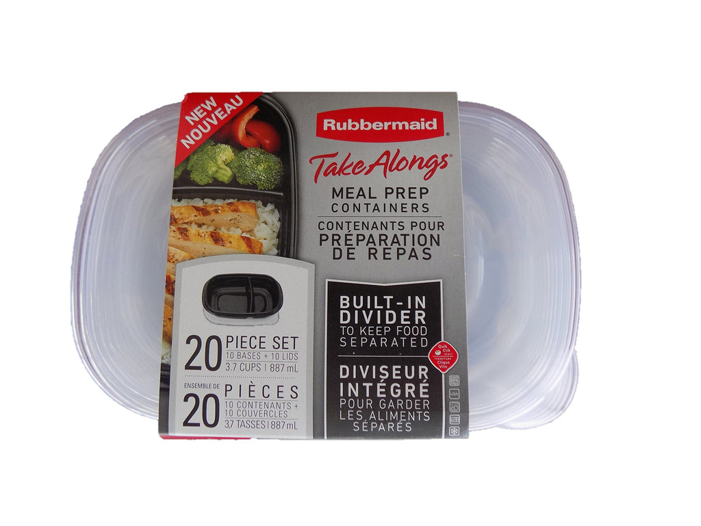 Rubbermaid Take Alongs Divided Base Container (Black, 10)