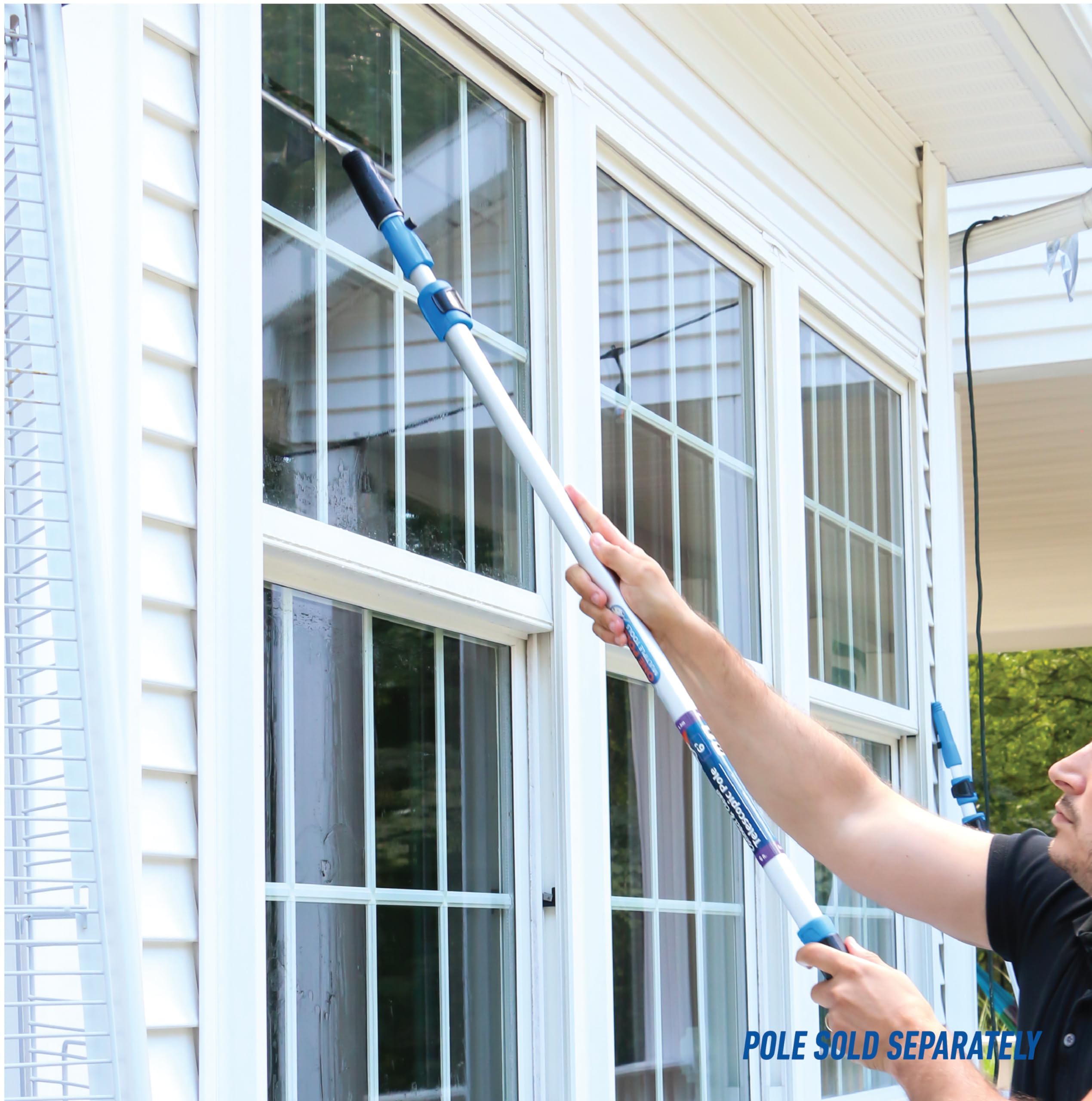 Unger Connect and Clean 16” Performance Window and Glass Cleaning Squeegee with Replacement Rubber, Cleaning Supplies, Heavy Duty Household Cleaner Tools with Streak-Free Results
