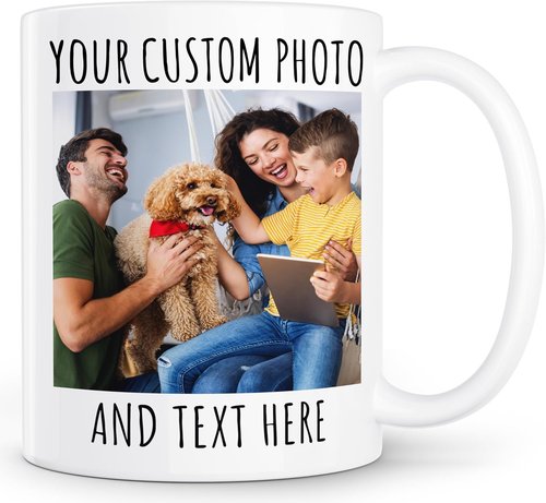 Custom Coffee Mug - Personalized 11oz Ceramic Mug with Photo, Text, or Logo | Unique Gift for Any Occasion
