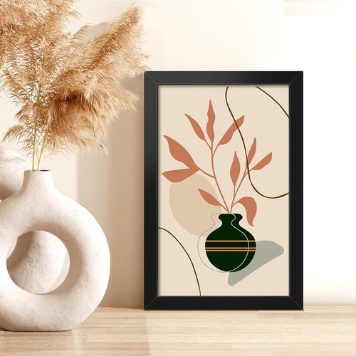 LaVie Home 5.5x8.5 Picture Frame - Classic Black Frame with HD Plexiglas for Vertical/Horizontal Display