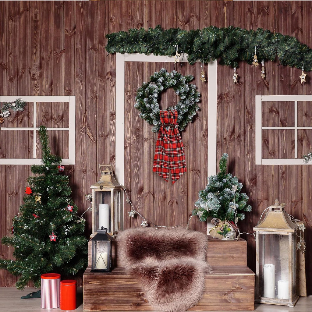 Regine Switzerland Christmas Wreath Sash - Red Buffalo Plaid Satin Ribbon for Indoor/Outdoor Decor | 5.1 x 54.3 Inches