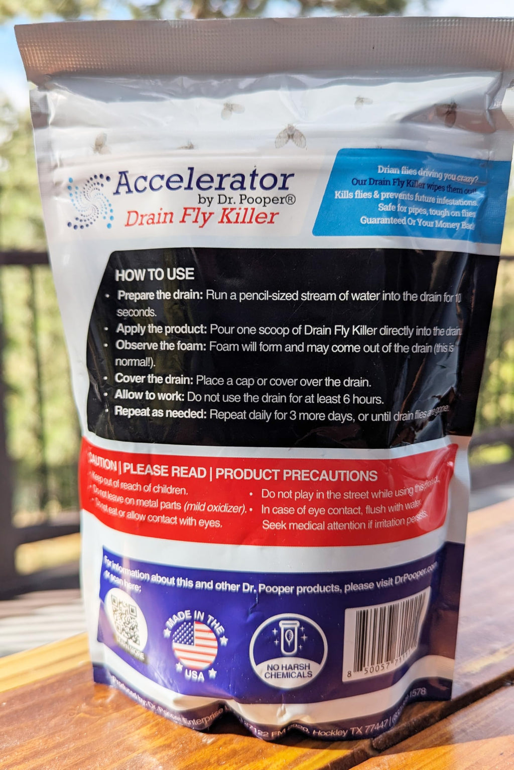 Drain Fly Killer Powder – Eliminates Drain Flies & Sewer Flies in Drains, Sinks, Showers – Fast-Acting Treatment - Septic Safe & Made in USA