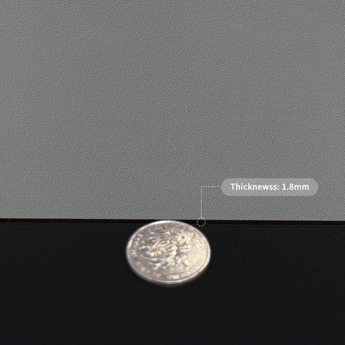 Zinkooat Leather Table Cover,1.8mm Thick,42x96 Inch Table Protector,Table Protector for Dining Room Table,Dining Table Cover,Table Cover Protector.(Black+Gray,42x96)