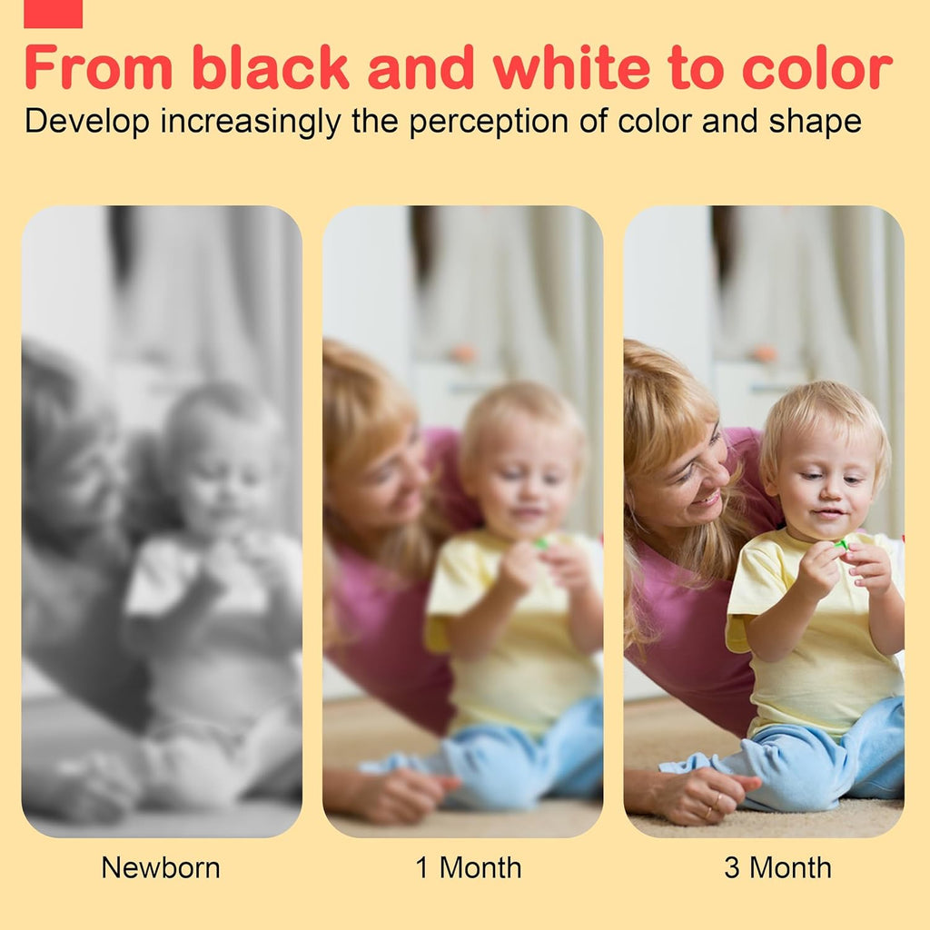 URMYWO Black and White Baby Toy - Soft Tummy Time Sensory Book for Newborns 0-12 Months | Visual Stimulation Gift