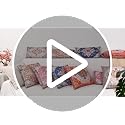 Snycler Boho Throw Pillow Covers 12x20 inch Set of 2 - Grey